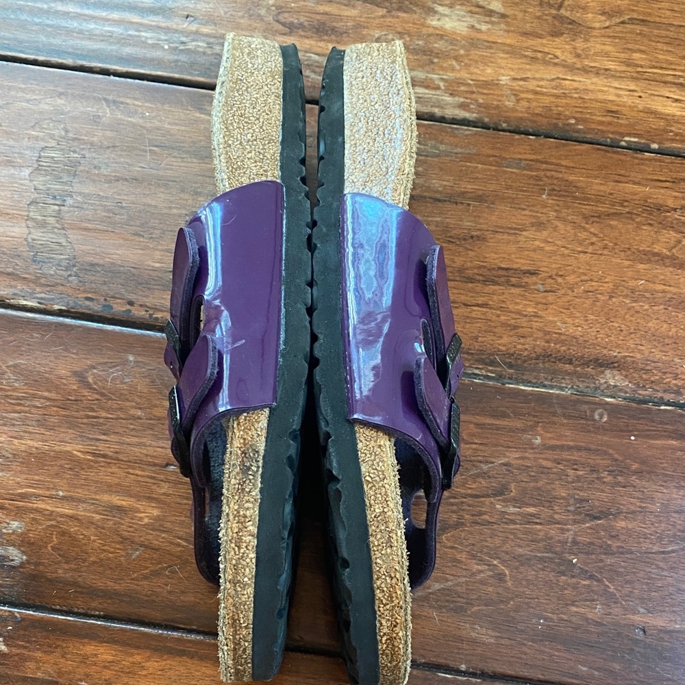 Birkenstock Glossy Plum Double Strap Sandals size 39 - Picture 5 of 5